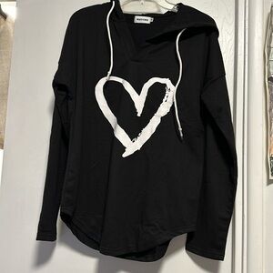MAGICMK Women’s Black hoodie top in Medium. Nwot